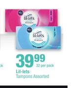 Lil-Lets Tampons Assorted-32 Per pack