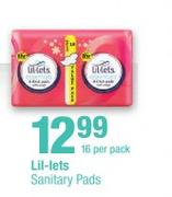 Lil-Lets Sanitary Pads-16 Per pack