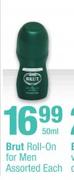 Brut Roll-On For Men-50ml