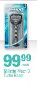 Gillette Mach3 Turbo Razor-Each