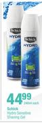 Schick Hydro Sensitive Shaving Gel-240ml Each