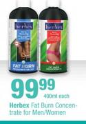 Herbex Fat Burn Concentrate For Men/Women-400ml Each