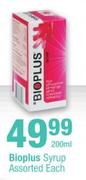 Bioplus Syrup Assorted-200ml Each