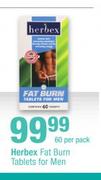Herbex Fat Burn Tablets For Men-60 Per Pack