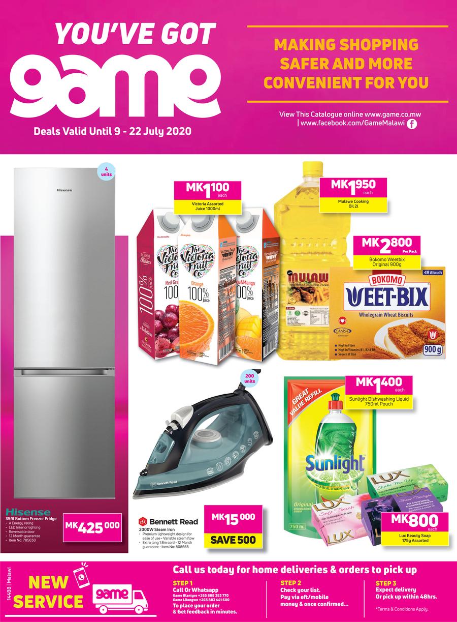 Game Malawi : You've Got Game (9 July - 22 July 2020) — www.guzzle.co.za