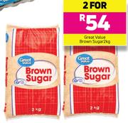 Great Value Brown Sugar-2 x 2Kg
