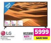 LG 49" UHD Smart Digital 49UM7340