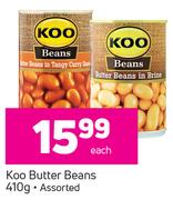 Koo Baked Beans Assorted-410g Each