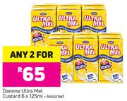 Danone Ultra Mel Custard Assorted-Any 2 x 6x125ml