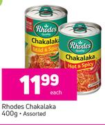 Rhodes Chakalaka Assorted-400g Each