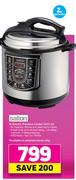 Salton 6Ltr Electric Pressure Cooker SEPC-01