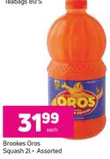 Brookes Oros Squash Assorted-2Ltr