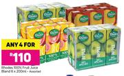 Rhodes 100% Fruit Juice Blend Assorted-Any 4 x 6x200ml