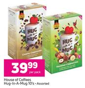 House Of Coffee Hug-In-A-Mug Assorted-10's Per Pack Each