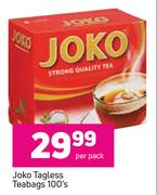 Joko Tagless Teabags-100's Per Pack