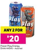 Power Play Energy Drink Assorted-Any 2 x 440ml