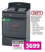 Defy Kitchenmaster Stove Black BLK DSS512
