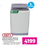Defy 13Kg Top Loader Washing Machine Metallic DTL149-Each