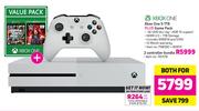 Xbox One S 1TB Plus Game Pack-For Both