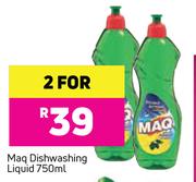 Maq Dishwashing Liquid-2 x 750ml