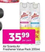 Air Scents Air Freshener Value Pack-200ml Per Pack