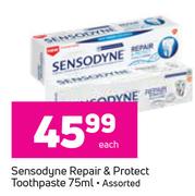 Sensodyne Repair & Protect Toothpaste Assorted-75ml Each