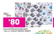 Little One Assorted Receiving Blankets-Each