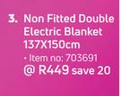 Pure Pleasure Non Fitted Double Electric Blanket-137 x 150cm