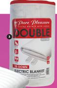 Pure Pleasure Non Fitted Double Electric Blanket-137 x 150cm