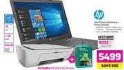 HP Intel Celeron Notebook + Printer Bundle
