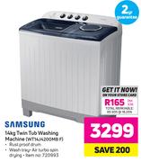 Samsung 14Kg Twin Tub Washing Machine WT14J4200MB F