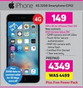 Apple iPhone 6S 32GB Smartphone CPO 4G-On uChoose Flexi 125