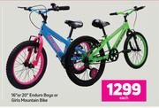 Raleigh 16" Or 20" Enduro Boys Or Girls Mountain Bike-Each