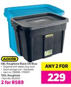 Addis 150Ltr Roughtote Black Or Blue-For 2