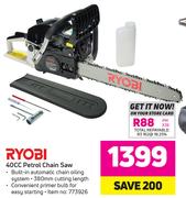Ryobi 40cc Petrol Chain Saw