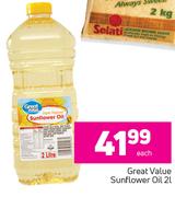 Great Value Sunflower Oil-2Ltr