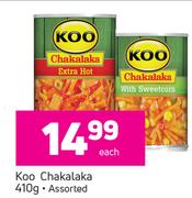 Koo Chakalaka Assorted-410g Each
