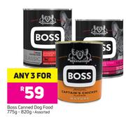 Boss Canned Dog Food Assorted-For Any 3x775/820g