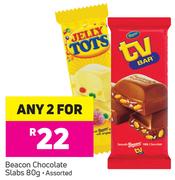 Beacon Chocolate Slabs Assorted-For Any 2x80g