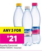 Aquelle Flavoured Water Assorted-For Any 3x500ml