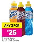 Energade Sports Drink Assorted-For Any 3x500ml