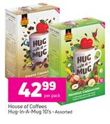 House Of Coffees Hug-In-A-Mug 10's-Per Pack