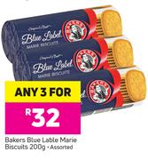 Bakers Blue Lable Marie Biscuits-Any 3x200g