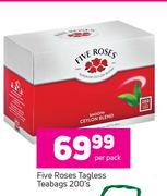 Five Roses Tagless Teabags-200's Per Pack