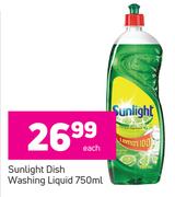Sunlight Dish Washing Liquid-750ml Each