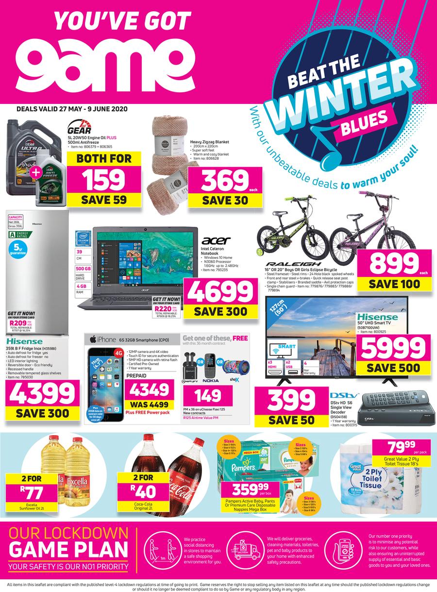 Game Beat The Winter Blues 27 May 9 June 2020 Www Guzzle Co Za