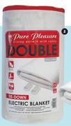 Pure Pleasure Non Fitted Double Electric Blanket-137 x 150cm