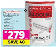 Pure Pleasure Electric Blanket LGB-333-Each
