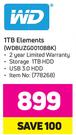 WD 1TB Elements WDBUZ0010BBK