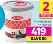 Plascon 20Ltr True Colour Fresh White